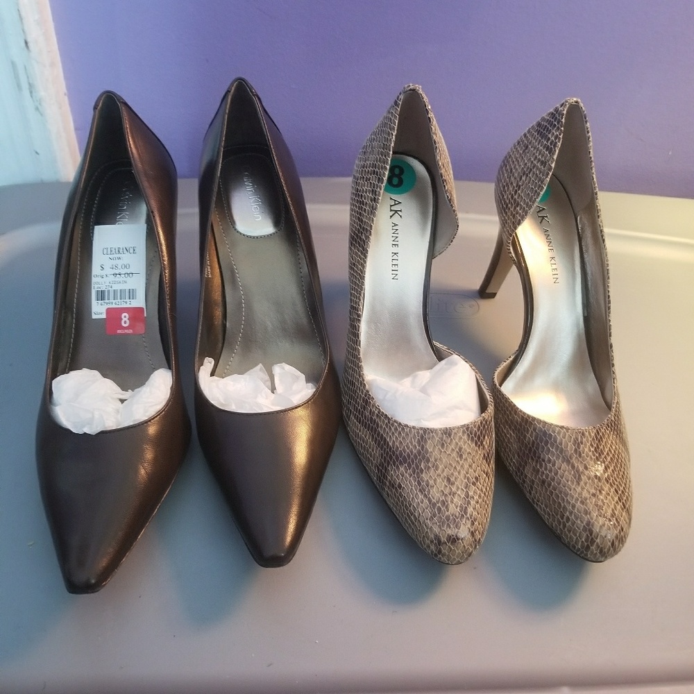 2 pairs of heels
